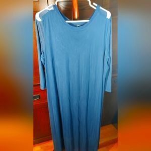 Wispy Romantic Navy Blue Dress